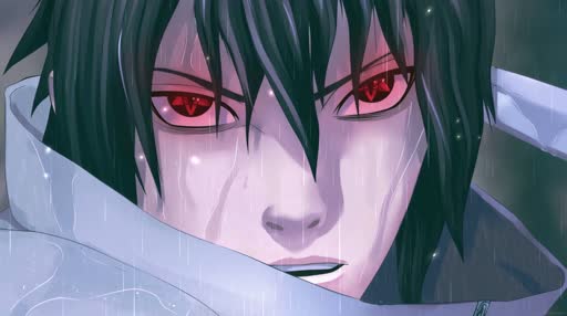 Download Sasuke in the Rain 4K Live Wallpaper