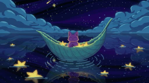 Download Purrple Cat Sea of Stars Live Wallpaper